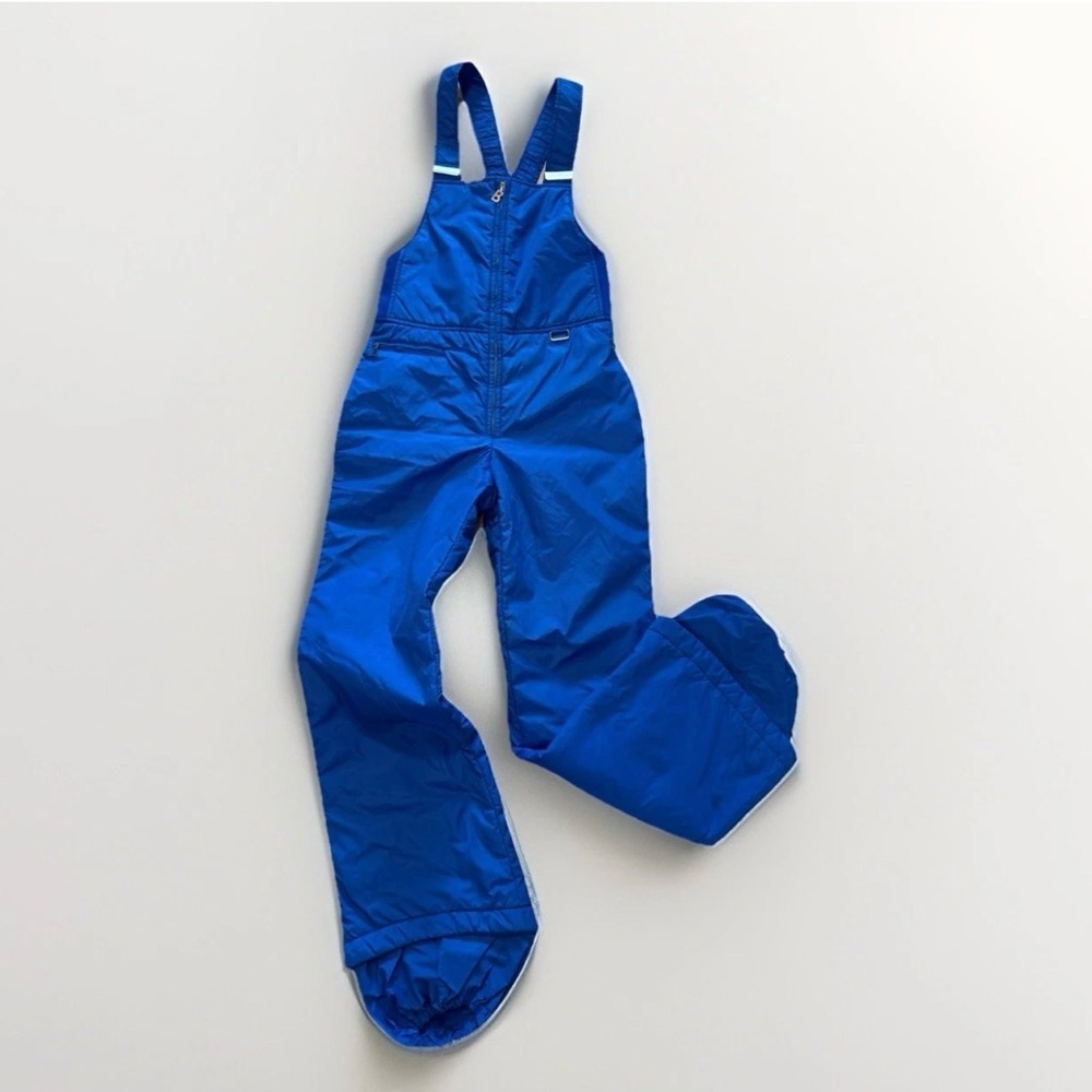 Bogner Vintage Bib Snowboard Snow Ski Pants Overalls One Piece Youth Sz 12 Blue